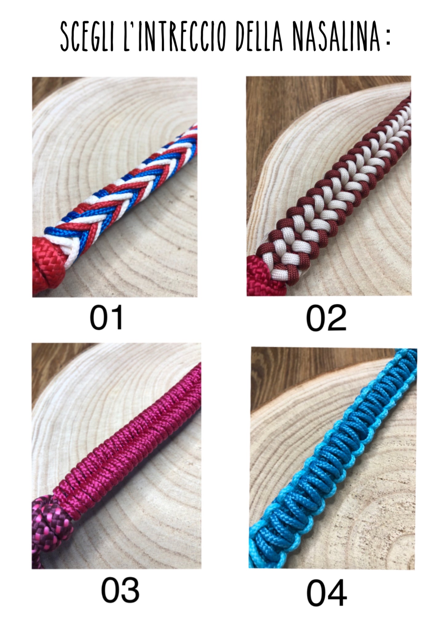 Capezza in corda personalizzata con perline