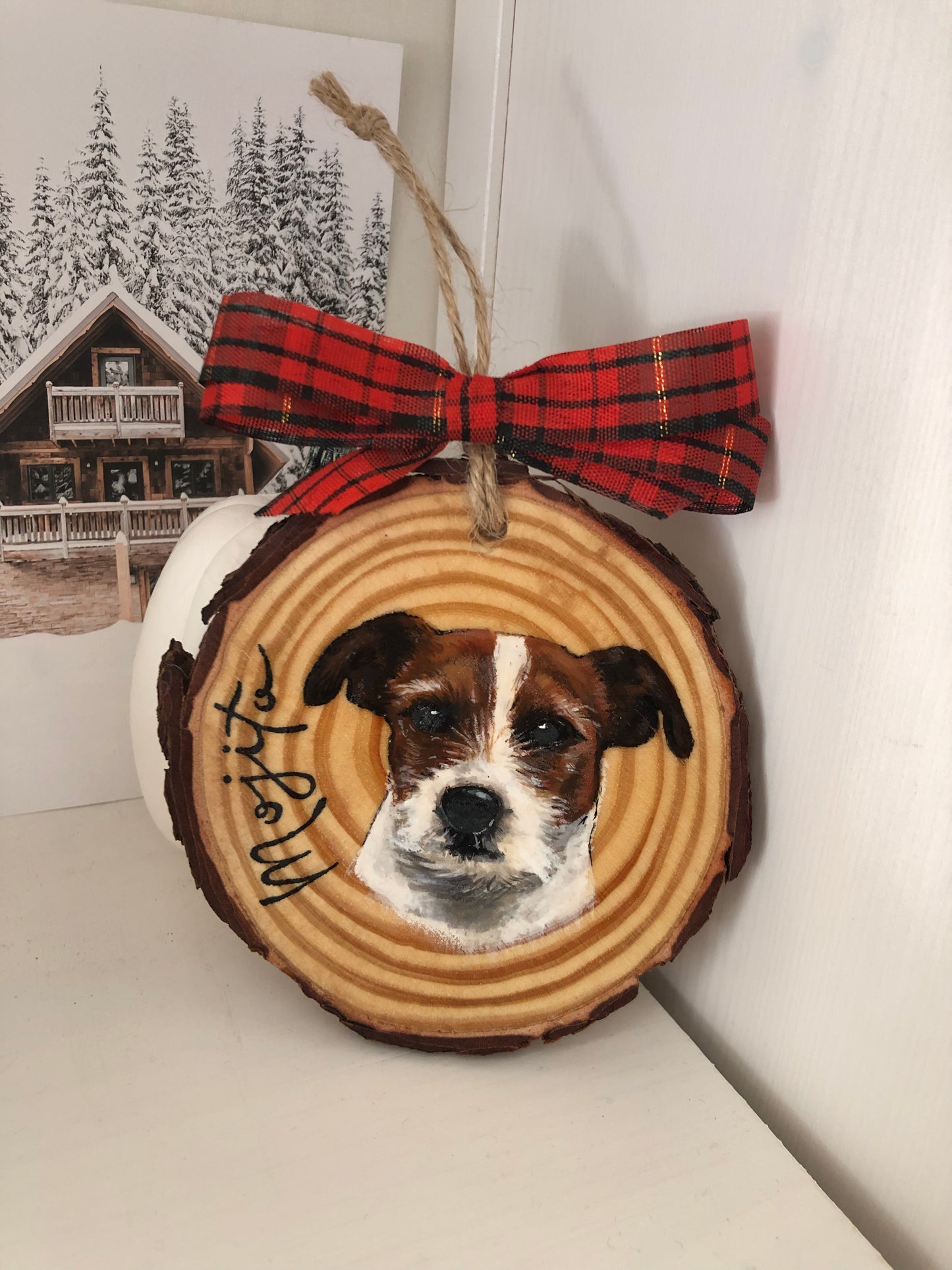 Dischi di legno dipinti a mano personalizzabili